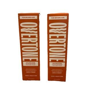 2X Overtone Color Depositing Treatment Mask - Golden Rose 4.5 Oz. For Brown Hair